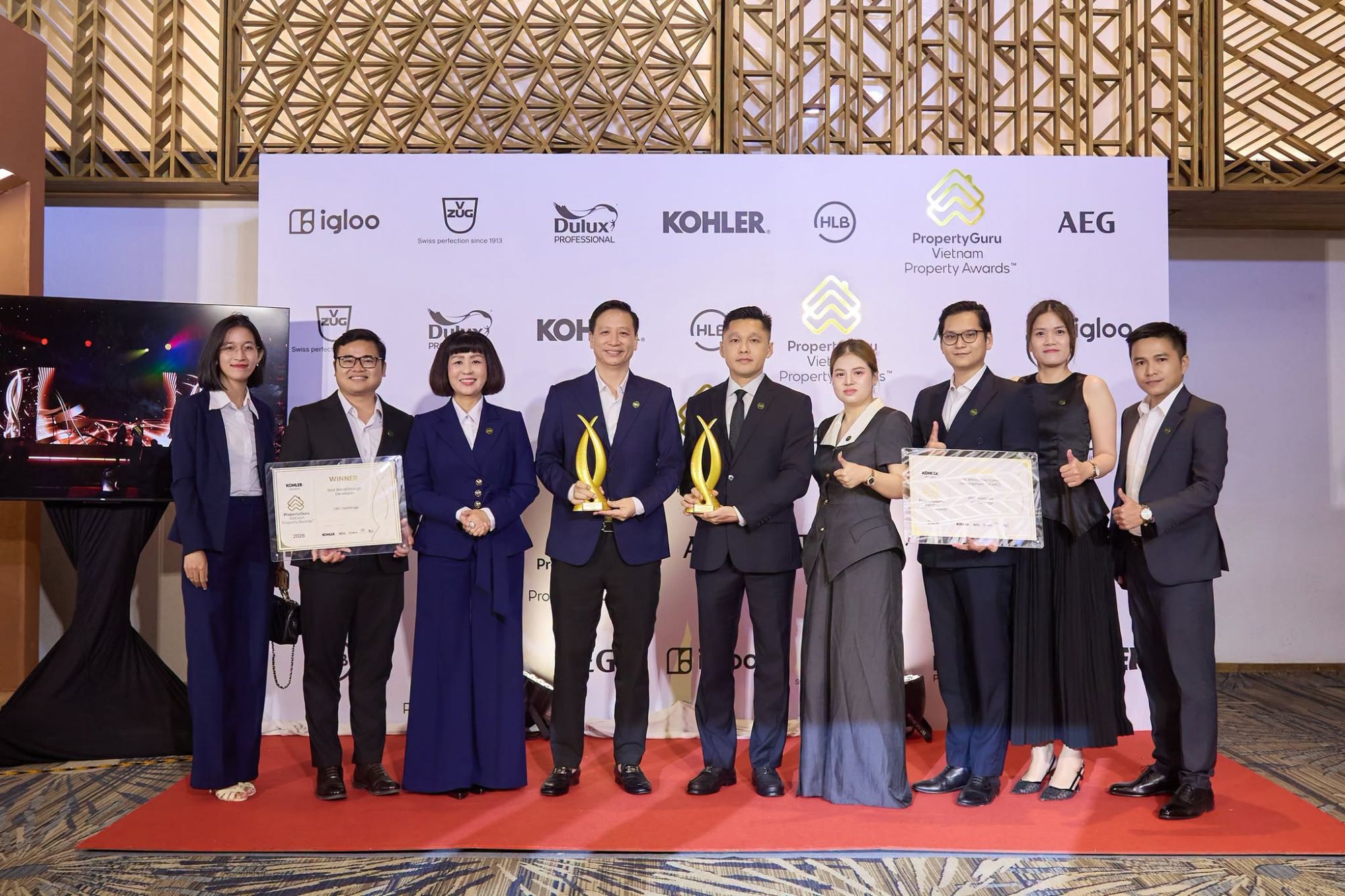 OBC Holdings và A&K Tower được vinh danh tại PropertyGuru Vietnam Property Awards 2026
